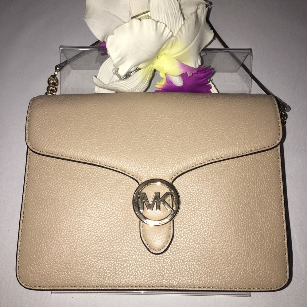 Michael Kors MD Shldr Flap Leather Purse - Picture 13 of 16